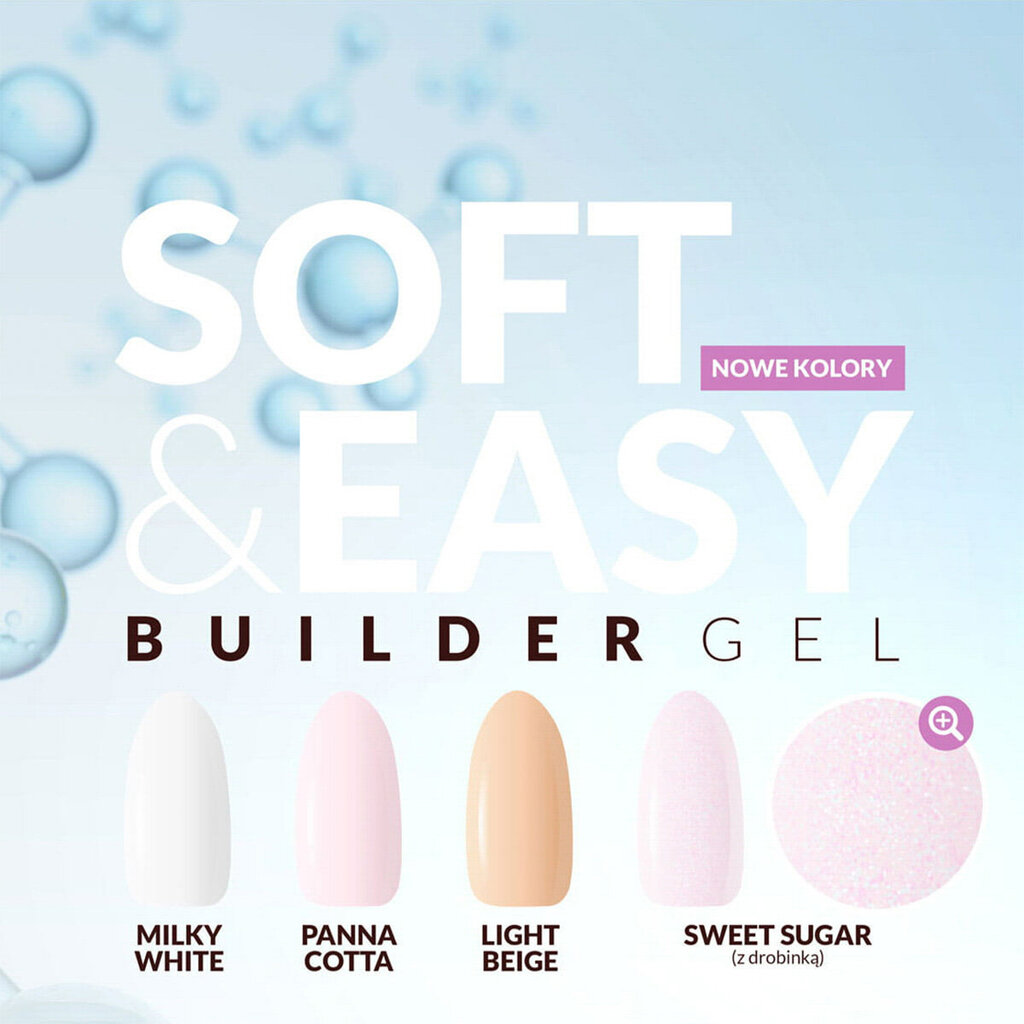 Nagų priauginimo gelis Claresa Soft&Easy Builder Gel Sweet Sugar, 45 g цена и информация | Nagų lakai, stiprintojai | pigu.lt