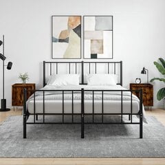 2-jų spintelių prie lovos komplektas vidaXL, rudas kaina ir informacija | Spintelės prie lovos | pigu.lt