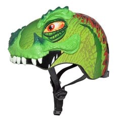 Vaikiškas dviratininko šalmas C-Preme T-Rex Awesome, žalias цена и информация | Шлемы | pigu.lt