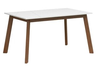 Обеденный стол BRW Forn, коричневый/белый цена и информация | Кухонные и обеденные столы | pigu.lt