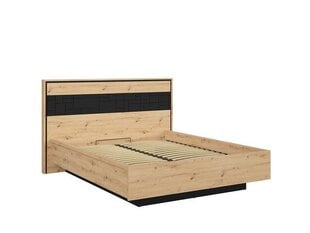 Кровать для спальни BRW Pont, 160x200 см, коричневый цвет цена и информация | Кровати | pigu.lt