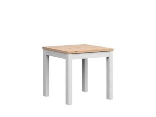 Обеденный стол BRW Maren, коричневый/белый цена и информация | Кухонные и обеденные столы | pigu.lt