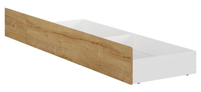 Stalčius lovai BRW Holten 120 ir 140, baltas/rudas kaina ir informacija | Stalčiai, patalynės dėžės | pigu.lt