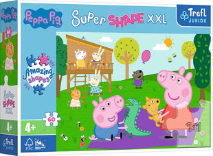 Dėlionė Trefl Super Shape XXL Peppa Pig, 60 d. kaina ir informacija | Dėlionės (puzzle) | pigu.lt