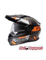 Кроссовый шлем O'Neal D-SRS V.23, черный/оранжевый цвет цена и информация | Шлемы для мотоциклистов | pigu.lt