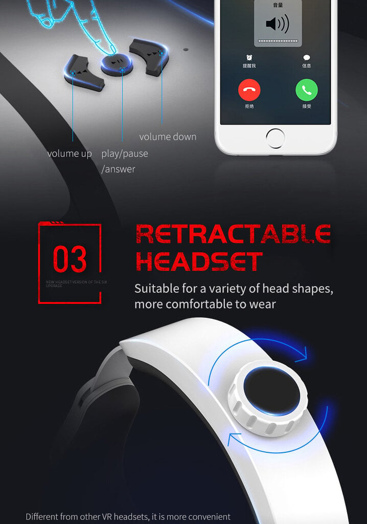 VRG VR-05 цена и информация | Virtualios realybės akiniai | pigu.lt
