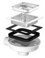 Granitinė kriauklė su sifonu Granitan Epir 44, juoda kaina ir informacija | Virtuvinės plautuvės | pigu.lt