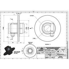 Frikcinės sankabos stebulė 1 3/4"-6 FR3 цена и информация | Запчасти для садовой техники | pigu.lt