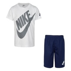 Футболка/шорты Nike 86F024-U90-7, белый/темно-синий цена и информация | Рубашки для мальчиков | pigu.lt