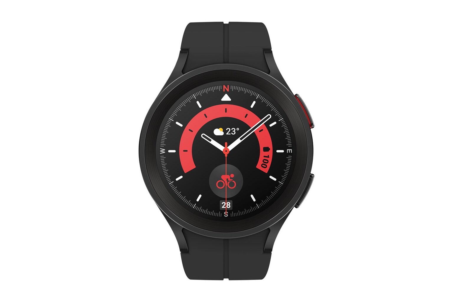 Samsung Galaxy Watch 5 Pro (LTE,45mm), Black Titanium SM-R925FZKDDBT kaina ir informacija | Išmanieji laikrodžiai (smartwatch) | pigu.lt