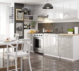 Virtuvinė spintelė Akord Oliwia S40, pilka/balta kaina ir informacija | Virtuvinės spintelės | pigu.lt