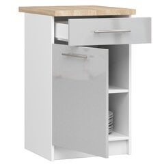 Кухонный шкаф Akord Oliwia S50, серый/белый цвет цена и информация | Кухонные шкафчики | pigu.lt