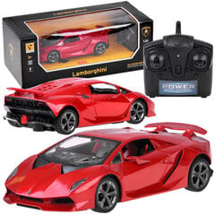 Nuotoliniu būdu valdomas automobilis Lamborghini, raudonas kaina ir informacija | Žaislai berniukams | pigu.lt