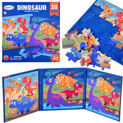 Dėlionių knyga su magnetais Color Day Dinosaurus kaina ir informacija | Dėlionės (puzzle) | pigu.lt