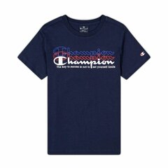 Marškinėliai berniukams Champion Crewneck S64104022, mėlyni kaina ir informacija | Marškinėliai berniukams | pigu.lt