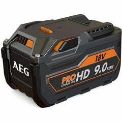Įkraunama ličio baterija AEG Powertools Pro HD 9 Ah 18 V kaina ir informacija | Mechaniniai įrankiai | pigu.lt