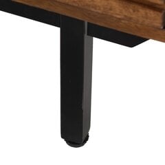 Naktinis staliukas Bigbuy Home Abner, rudas/juodas kaina ir informacija | Spintelės prie lovos | pigu.lt