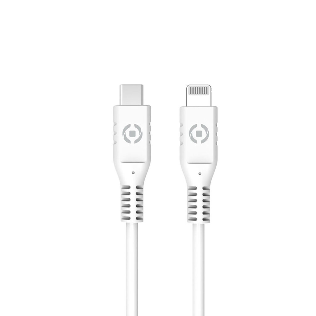 USB-C - Lightning kabelis Celly Balta 1 m kaina ir informacija | Parkavimo sistemos | pigu.lt