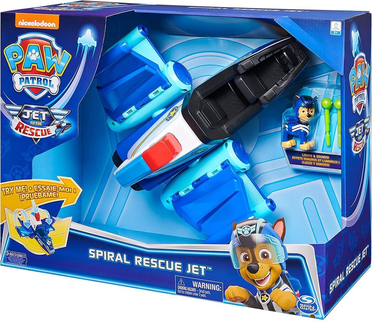 Lėktuvas Deluxe Paw Patrol Chase su figūrėle kaina ir informacija | Žaislai berniukams | pigu.lt