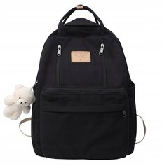 Рюкзак школьный Imiti, черный с подвеской цена и информация | Школьные рюкзаки, спортивные сумки | pigu.lt