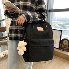 Рюкзак школьный Imiti, черный с подвеской цена и информация | Школьные рюкзаки, спортивные сумки | pigu.lt