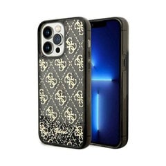 Оригинальный чехол GUESS Liquid Glitter 4G для iPhone 14 Pro Max (6,7″) - Прозрачный/Черный цена и информация | Чехлы для телефонов | pigu.lt