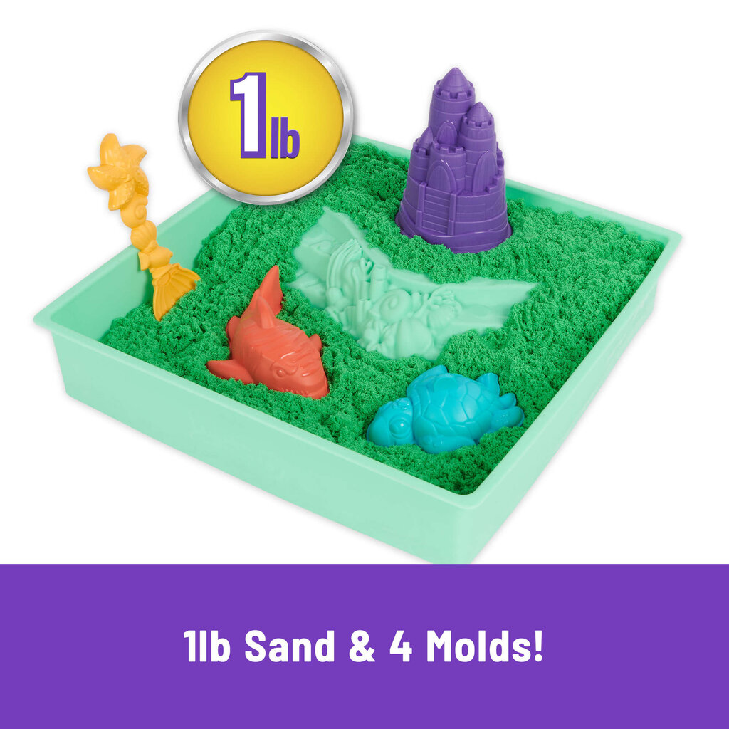 Edukacinis rinkinys Žalioji pilis Kinetic Sand 6067800 kaina ir informacija | Lavinamieji žaislai | pigu.lt