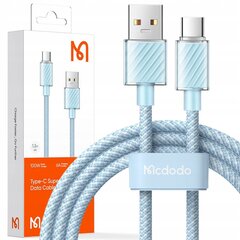 Кабель USB-C, мощный, супербыстрый, Mcdodo, 100 Вт, 2 м, синий цена и информация | Кабели для телефонов | pigu.lt