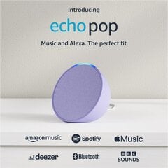 Echo Pop Bluetooth smart speaker Glacier White цена и информация | Аудиоколонки | pigu.lt