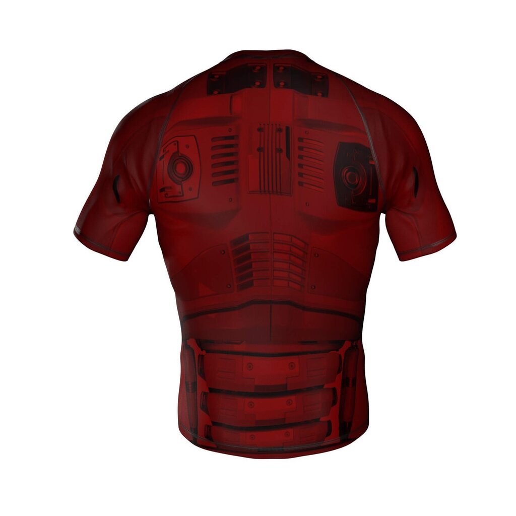 Vyriški kompresiniai marškinėliai trumpomis rankovėmis DBX Bushido Cyborg, juodi kaina ir informacija | Kovos menai | pigu.lt