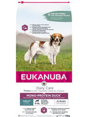 Eukanuba Daily Care S-XL Adult для взрослых собак с уткой, 12 кг цена и информация | Сухой корм для собак | pigu.lt