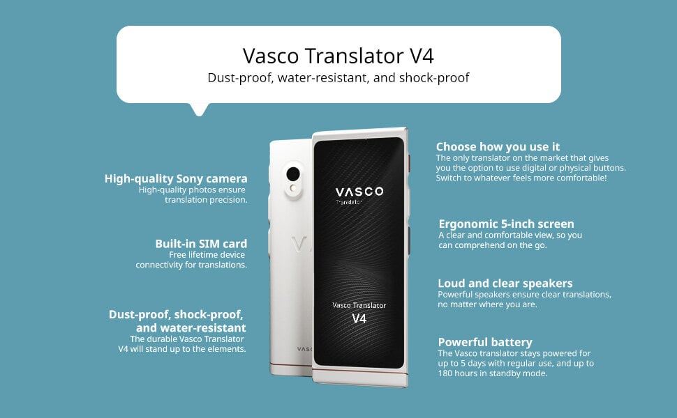 Išmanusis vertėjas VascoV4 цена и информация | Išmanioji technika ir priedai | pigu.lt