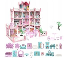 Кукольный домик Molok, 61x61x48 см цена и информация | Игрушки для девочек | pigu.lt