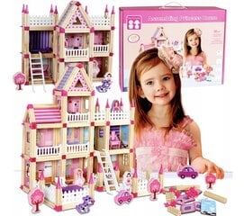 Деревянный кукольный домик Doris цена и информация | Игрушки для девочек | pigu.lt