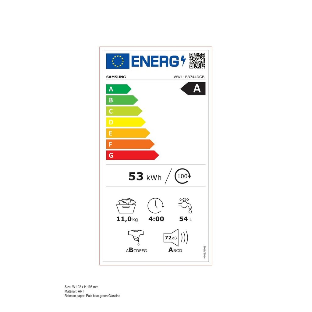 Samsung WW11BB744DGBS3 kaina ir informacija | Skalbimo mašinos | pigu.lt