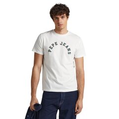 Pepe Jeans marškinėliai vyrams 80688, balti цена и информация | Мужские футболки | pigu.lt