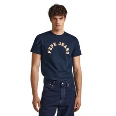 Pepe Jeans marškinėliai vyrams 80655, mėlyni цена и информация | Футболка мужская | pigu.lt