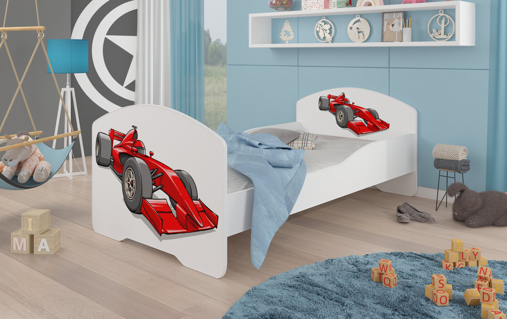 Vaikiška lova ADRK Furniture Pepe Formula, 80x160 cm, įvairių spalvų kaina ir informacija | Vaikiškos lovos | pigu.lt