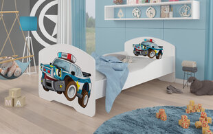 Детская кровать Adrk Furniture Pepe Police, 70x140 см, белый цвет цена и информация | Детские кровати | pigu.lt