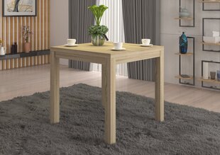 Kavos staliukas ADRK Furniture Olaf 1, 80x80cm, šviesiai rudas kaina ir informacija | Kavos staliukai | pigu.lt