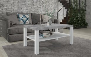 Kavos staliukas ADRK Furniture Sven, 115x65cm, pilkas/baltas kaina ir informacija | Kavos staliukai | pigu.lt