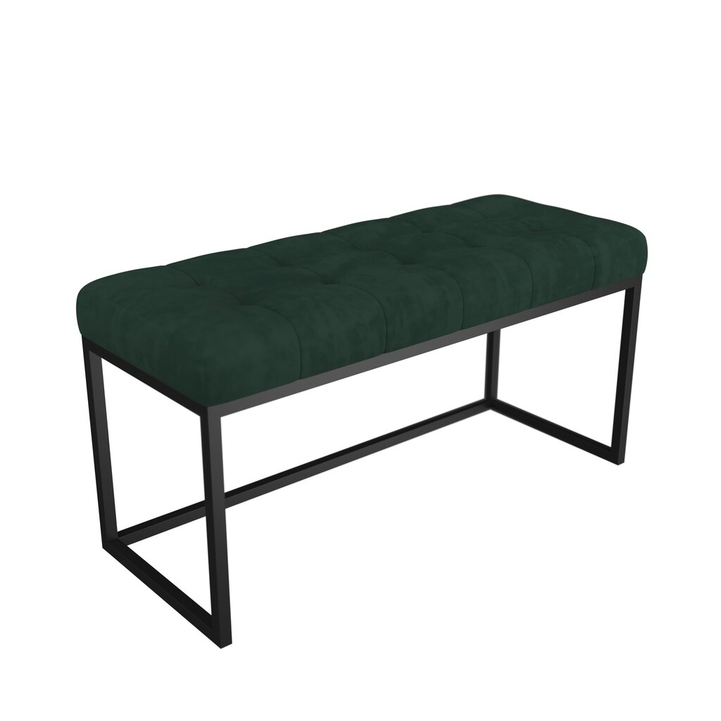 Suoliukas ADRK Furniture Flit, 90x45x35 cm, tamsiai mėlynas/juodas цена и информация | Sėdmaišiai ir pufai | pigu.lt