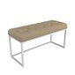 Suoliukas ADRK Furniture Flit, 90x45x35 cm, smėlio/baltas kaina ir informacija | Sėdmaišiai ir pufai | pigu.lt