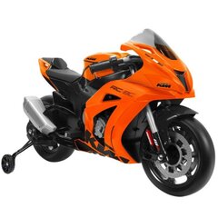 Vienvietis vaikiškas elektrinis motociklas Injusa KTM, oranžinis kaina ir informacija | Elektromobiliai vaikams | pigu.lt