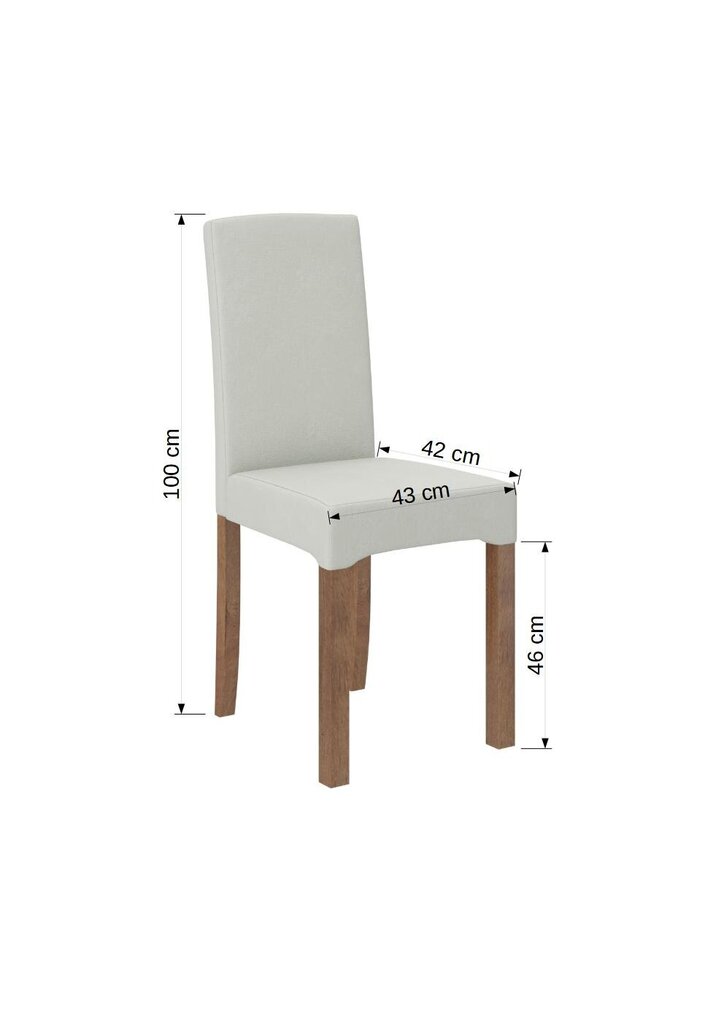Virtuvės baldų komplektas ADRK Furniture Rodos 56, rudas/smėlio kaina ir informacija | Valgomojo komplektai | pigu.lt