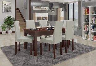 Комплект кухонной мебели ADRK Furniture Rodos 56, коричневый/песочный цвет цена и информация | Комплекты мебели для столовой | pigu.lt