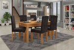 Комплект кухонной мебели ADRK Furniture Rodos 56, коричневый/серый цвет
