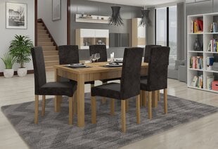Комплект кухонной мебели ADRK Furniture Rodos 56, коричневый/серый цвет цена и информация | Комплекты мебели для столовой | pigu.lt