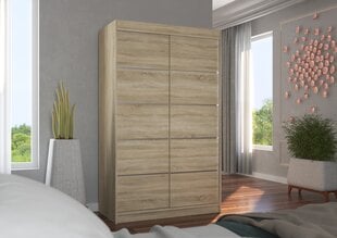 Spinta ADRK Furniture Benisso 120, smėlio kaina ir informacija | Spintos | pigu.lt