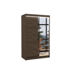 Шкаф ADRK Furniture со светодиодной подсветкой Rewena 120, темно-коричневый цвет цена и информация | Шкафы | pigu.lt